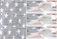 American Flag Multipurpose Invoice Payroll Designer Business Checks | BU3-7CDS32-MIP